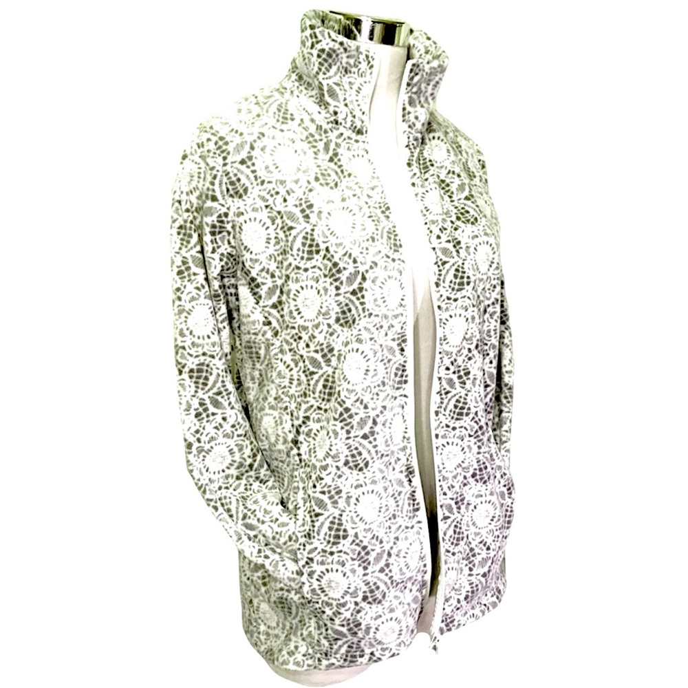 Sherpa Print Front Zipper Jacket NWT